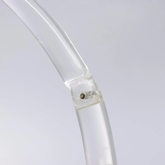 PRADA Shoulder Bag Nylon Plastic Yellow Silver Auth - Picture 10 of 16